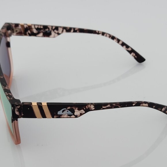 Quiksilver Shield Sunglasses Tortoise Shell Frame Flash Pink Mirror Lens NEW Q9 - Picture 7 of 12